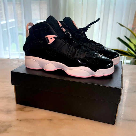 Jordan 6 Rings (GS) Pink, White and Black - Picture 1 of 7